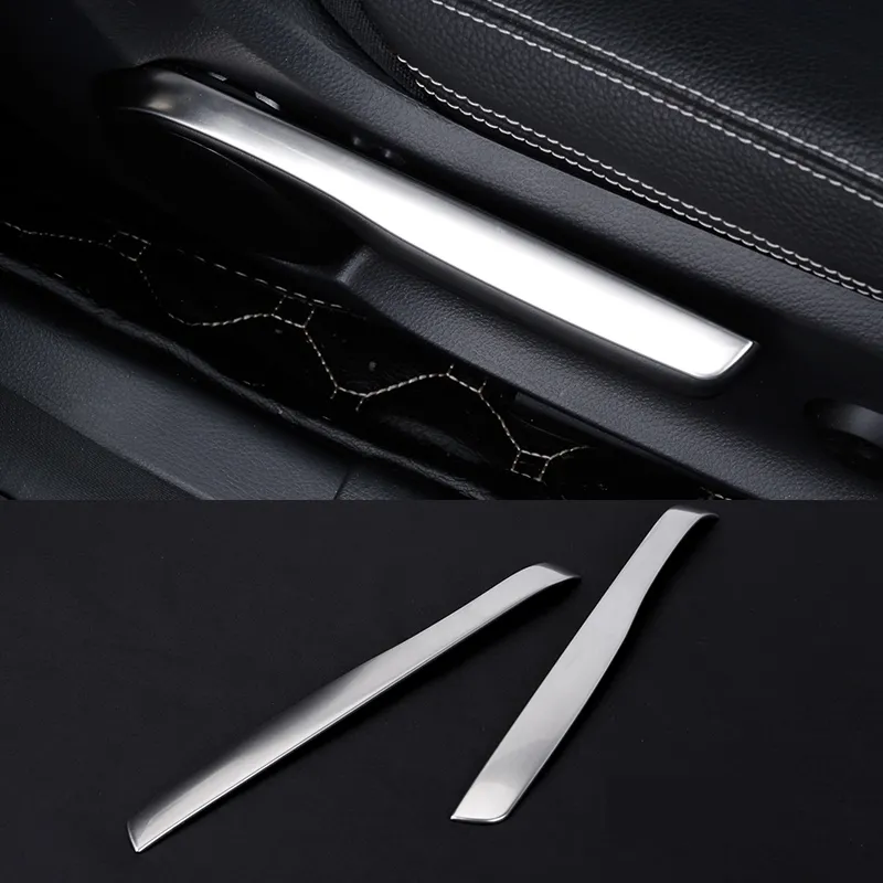 Car-styling Interior Seat adjustment Sequins cover trim strips 3D Sticker for Mercedes Benz A B Class CLA GLA W176 W246 C117 Accessories