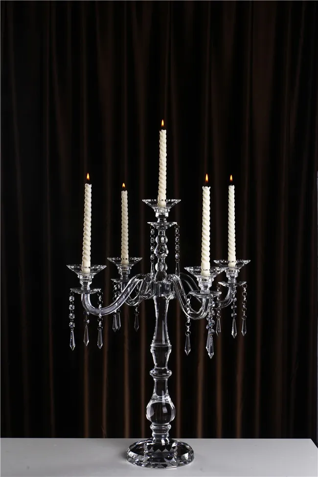 수제 5ARMS Crystal Candle Holder 제조 Candelabra Centerpieces303c