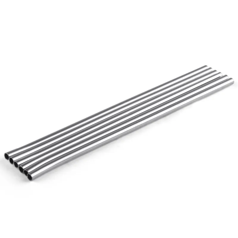 Reusable Stainless Steel Drinking Straws Straight Bent Curve Metal Straw Barware Bar Family kitchen For Beer Fruit Juice Drink Party Accessory KD1