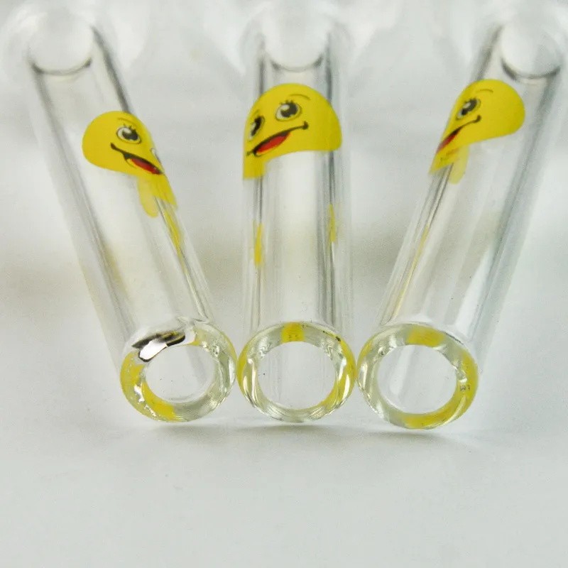 Hot Sale Smile Logo Glass Oil Burner Pipes Pyrex Oil Burner Glass Spoon Pipes Hand Pipe Tobacco Pipes For Smoking Accessories SW15