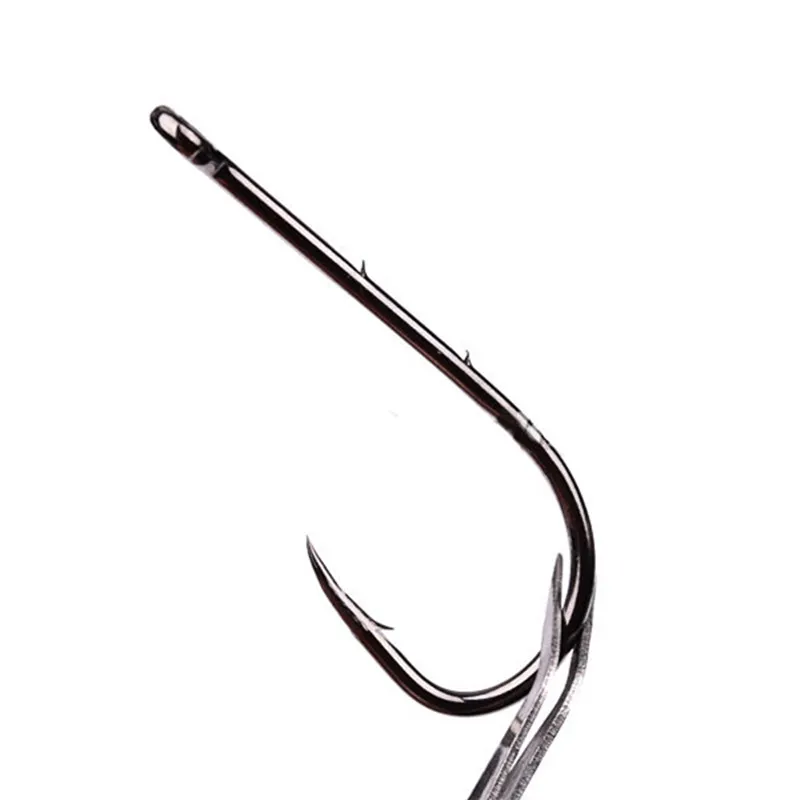 12 Sizes 6#-6 0# 92247 Baitholder Single Hook High Carbon Steel Barbed Hooks Asian Carp Fishing Gear FH-4298v