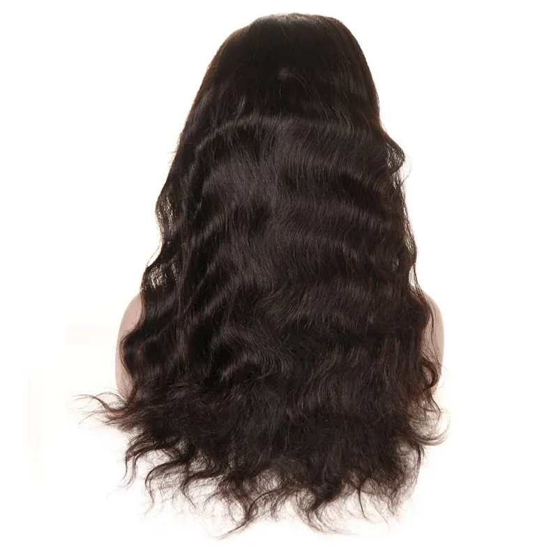 360 Full Lace Human Hair Wigs Pre Plucked Body Wave Malaysian Peruvian Malaysian Virgin Hair Full Lace Wigs For Black Women Natural Color
