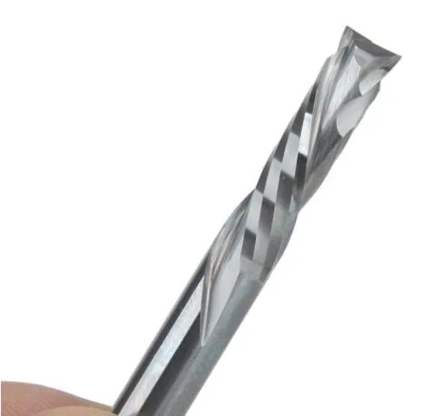 6x25mm UP&DOWN Cut Two Flutes Spiral Carbide Mill Tool Cutters for CNC Router,Compression Wood End Mill Cutter Bits