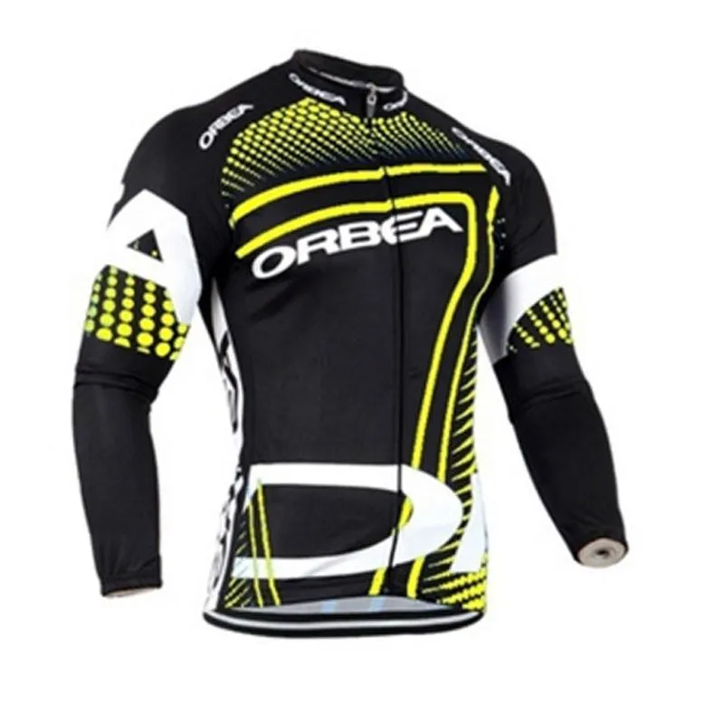 orbea pro team Long Sleeve Cycling Jersey Mens mountain Bike shirt racing Clothing breathable MTB bicycle tops outdoor sports unif259S