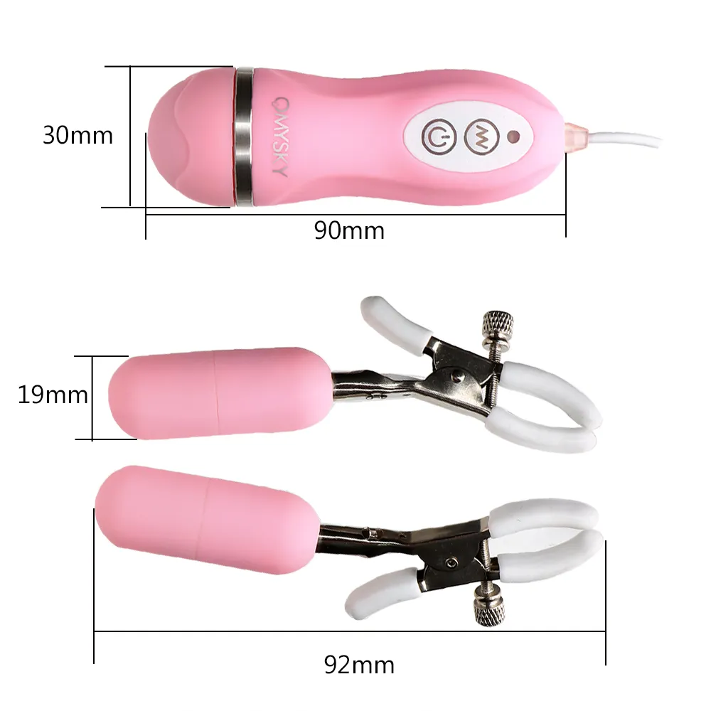 Ikoky meme vibratör titreşimli meme kelepçeleri göğüs masajı 10 frekans seks oyuncakları kadın mastürbasyon yetişkin ürünleri y11964485