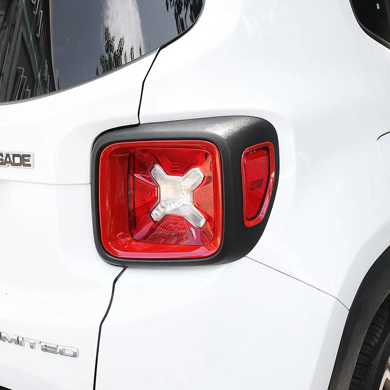 Car Rear Tail Lamp Light Cover Decoration Inner Trim Fit For Jeep Renegade 2015 2016 ABS Styling