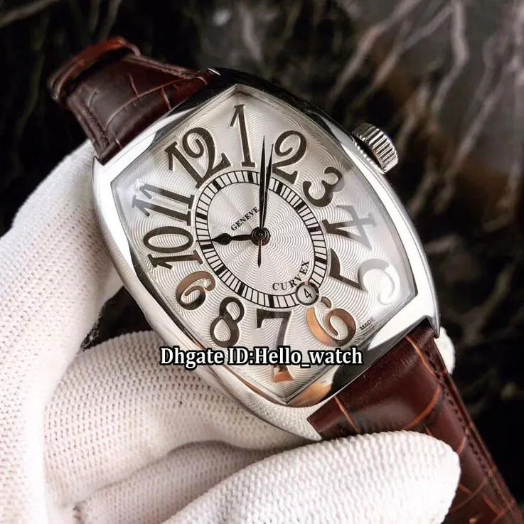 日付曲線ブラックダイヤル2813オートマチックメンズウォッチローズゴールドケースレザーストラップ高品質の安価な新しい紳士wristwatche hello258r