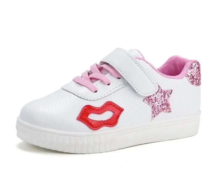 2018 Nova Venda Quente Moda Baby Baby Stars Sapatos Casuais Feminino Sneakers Crianças Zapatillas Deportivas Mujer Amantes Sapatos Femininos