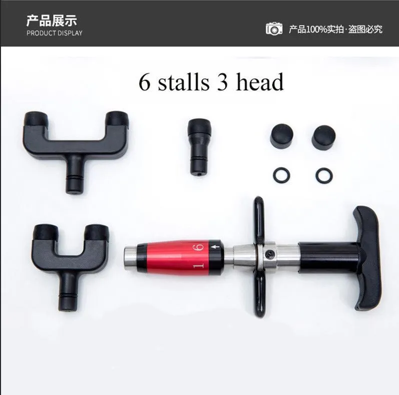 High Quality 100% original one Or 3 Heads adjustable intensity Medical Therapy Chiropractic Adjusting Instrument Correction Gun Activator