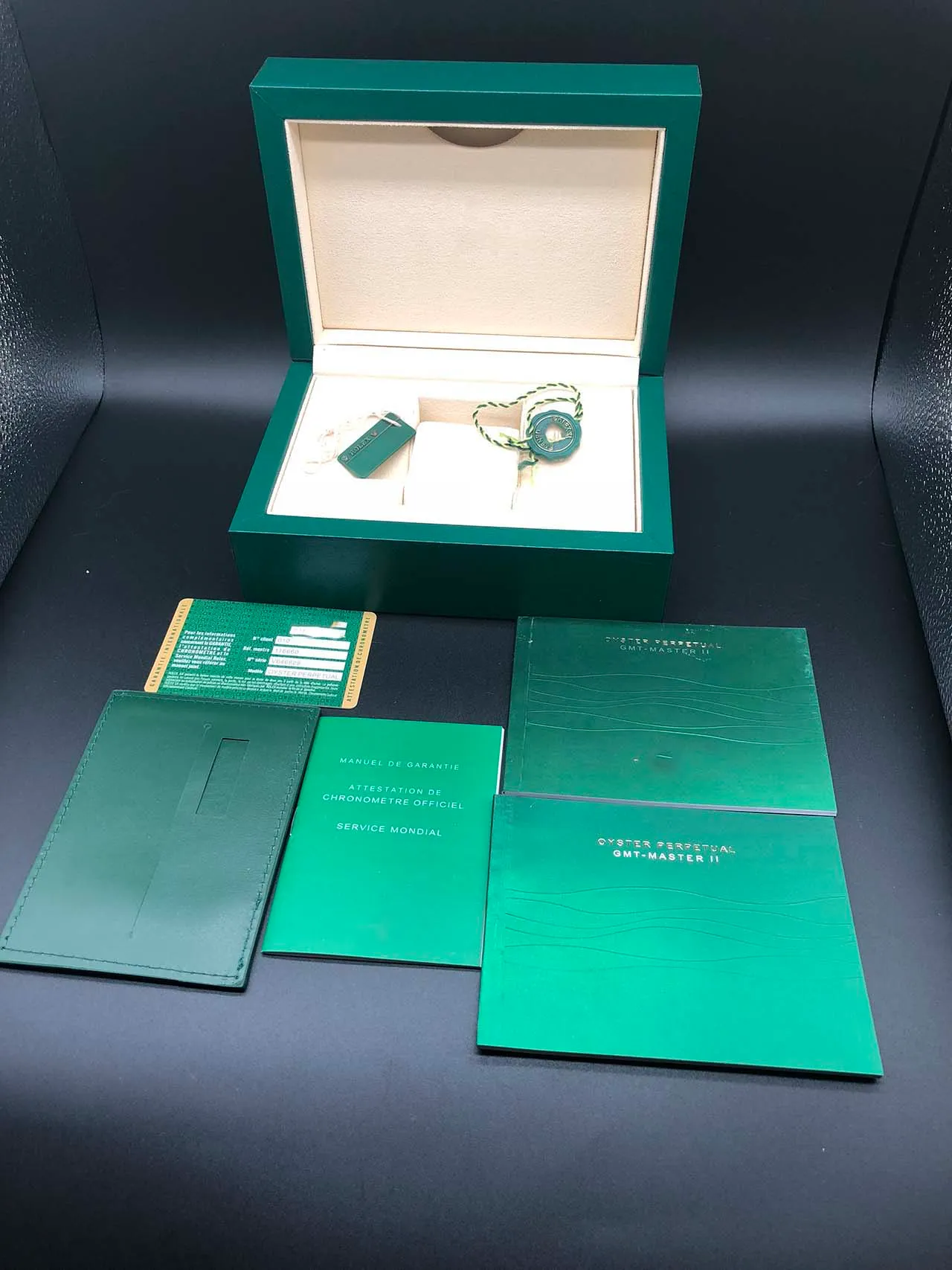 Kwaliteit donkergroene horlogedoos geschenkdoos voor SOLEX dozen horloges boekje kaart tags en papieren in het Engels Zwitserse horlogedozen To284x