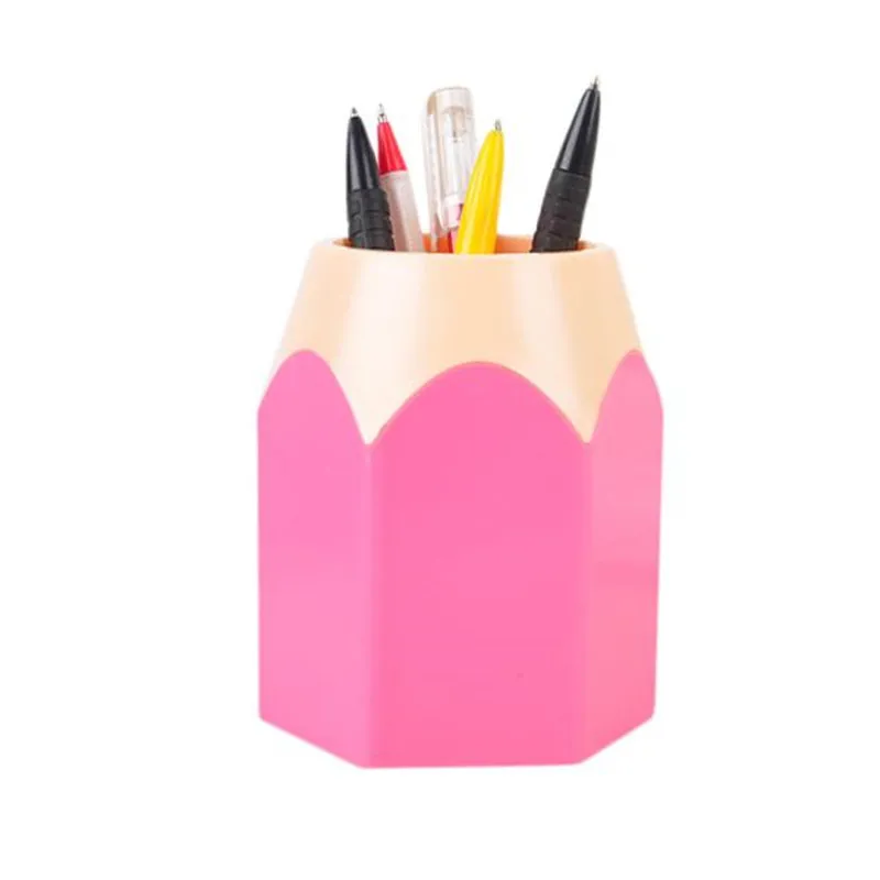 Porte-pinceaux de maquillage, conteneur de papeterie de bureau, Vase à stylos créatif moderne, Pot à crayons, porte-stylo de bureau, boîte de rangement K4238h