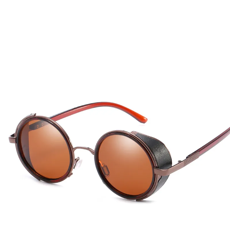 Designer popolari occhiali da sole polarizzati uomini e donne tendenze uomini retrò occhiali da sole rotondi scudiali oculari UV 400 lente226h