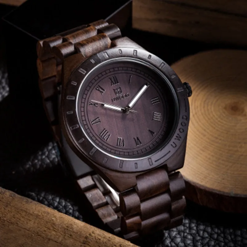 Uwood – montre-bracelet en bois pour hommes et femmes, nouvelle marque supérieure, horloge à Quartz, mode décontractée, bracelet en bois, Relogio2906
