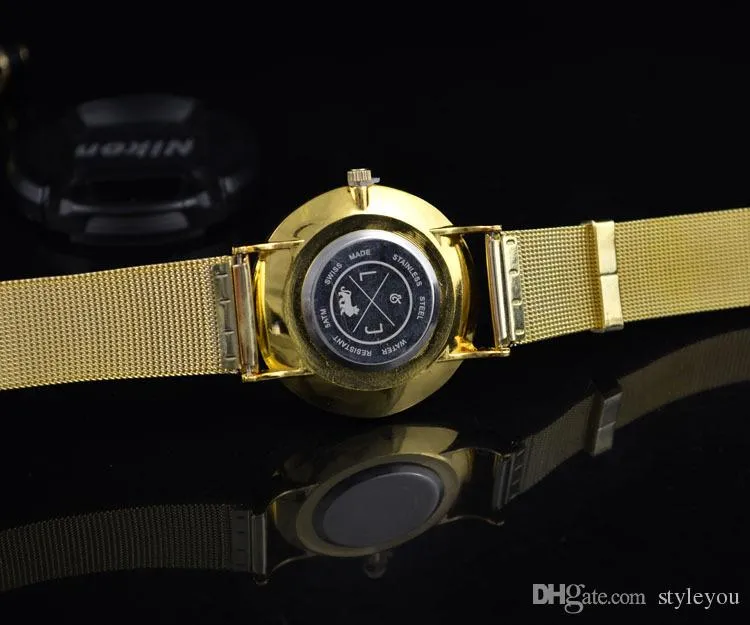 Reloj de marca de moda relojes larsson y jennings para hombres famoso reloj de cuarzo Montre correa de acero inoxidable relojes deportivos 217L
