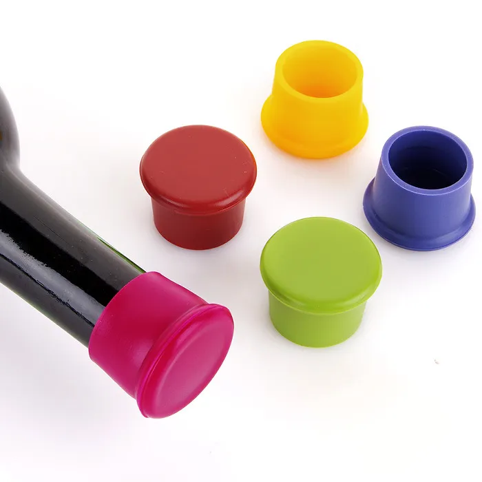 3.5*2.8*3.1CM Silicone Wine Stopper Bar Tools Candy-colored food-grade fresh beer bottle cap