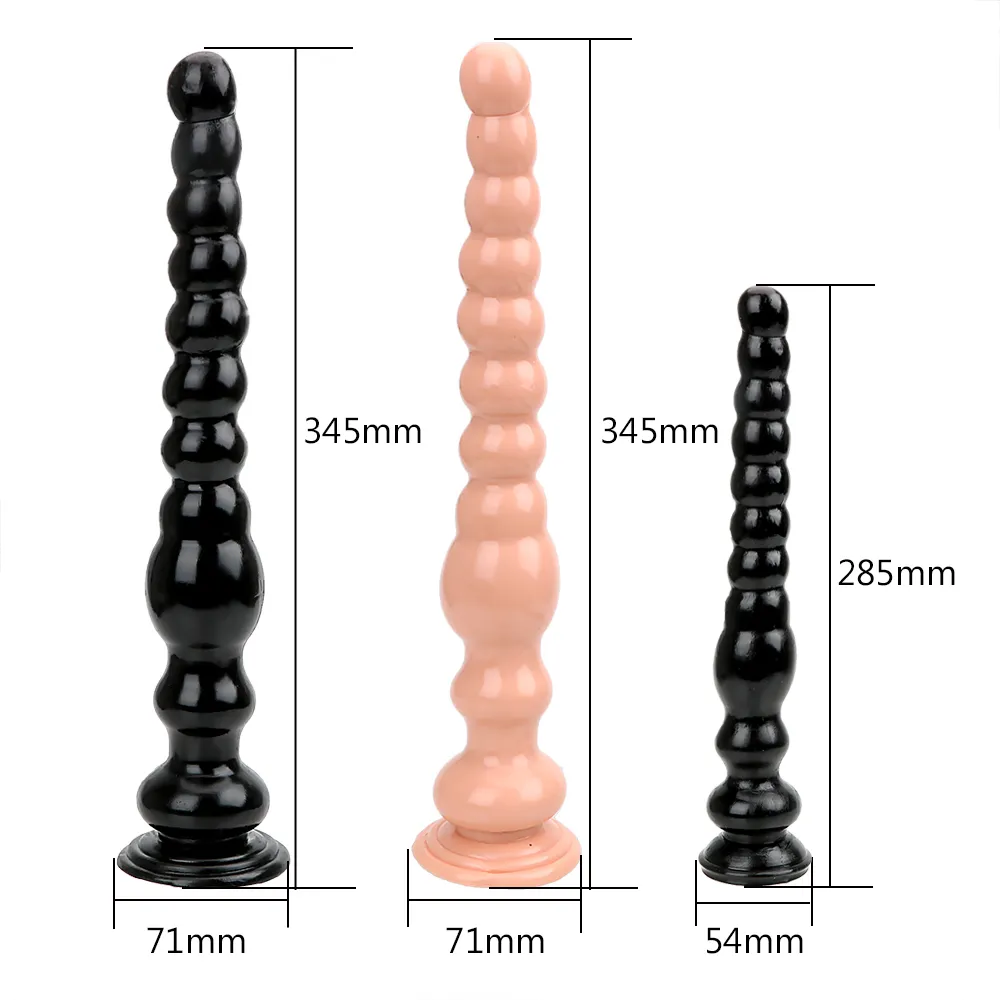 Ikoky lange anale plug grote dildo met zuignapje -buttplug anus achtertuin masturbatie seksspeeltjes voor vrouw mannen prostaat massage s101659004