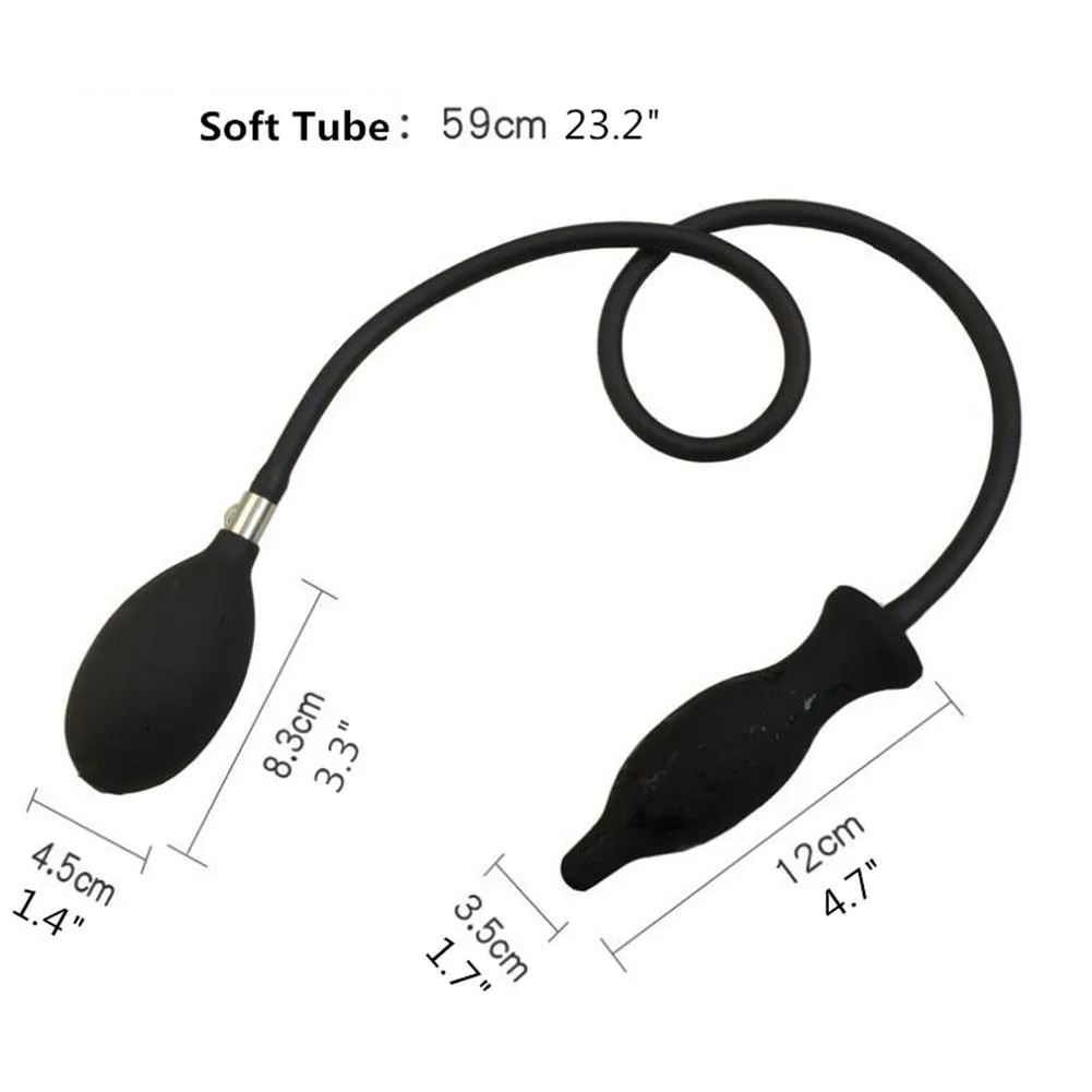 Plug anal en silicone surdimensionné gonfler les fesses anales dilatateur anal extensible rempli d'air grande pompe gode jouets sexuels pour femmes hommes gays D182667896