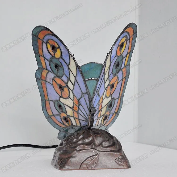 Vlinderluchttafel lamp slaapkamer lamp woonkamer studie van Europese dierenlampen tiffany glas new235c