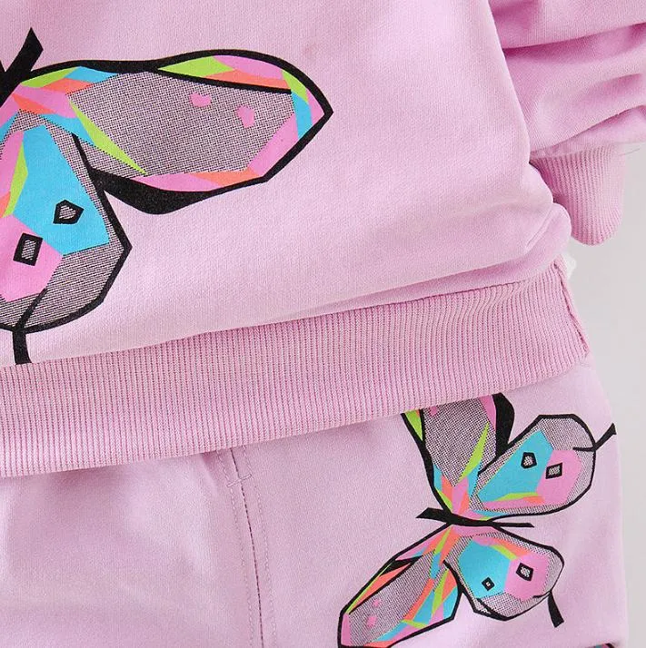 yürümeye başlayan çocuk kızlar kıyafetler bebek çocukları giyim gömlek topspants butterfly eşofman çocuklar kızlar giyim set6397988