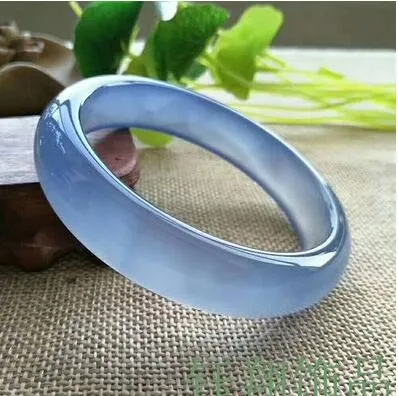 Bracelet de glace bracelet en agate bleue bracelet en marbre bleu naturel 266k
