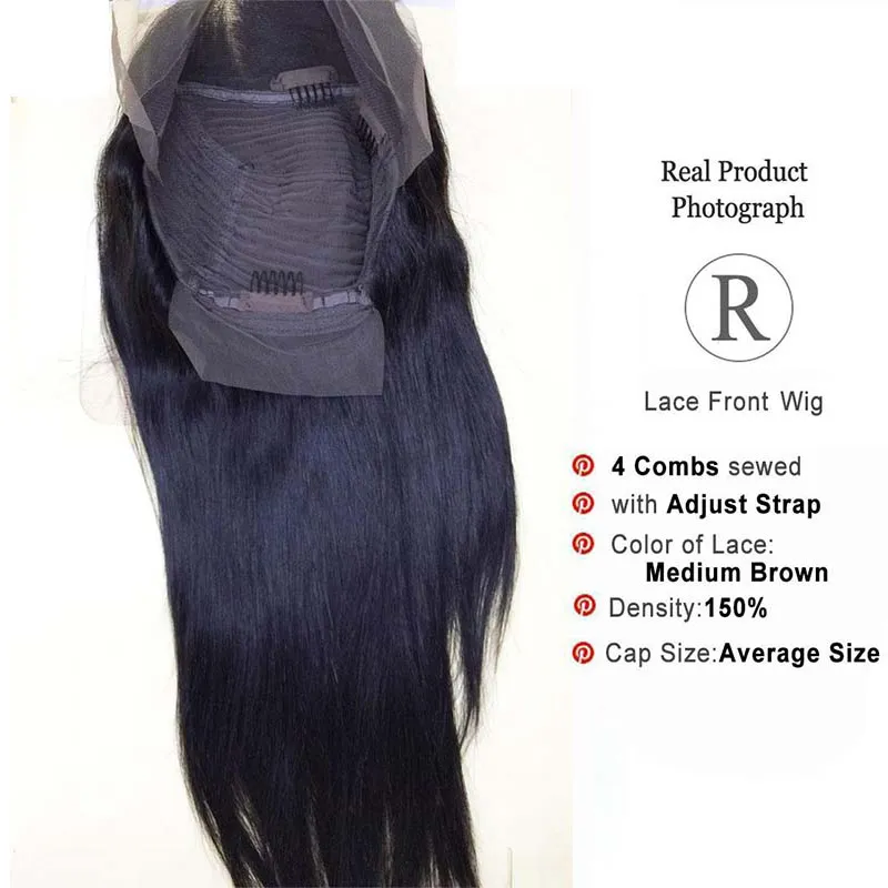 150 Density Brazilian Straight Lace Front Human Hair Wigs For Black Women Cheap Brazilian Human Hair Lace Front Wigs With Baby Hair