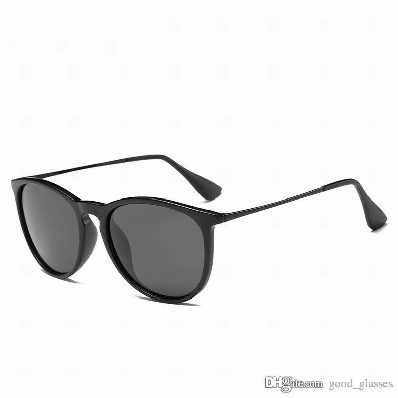 Modne okrągłe okulary przeciwsłoneczne Mężczyzny Women Vintage Design Sun Słońce Klasyczne jazdę na okulary najwyższej jakości matowa black metalowa rama UV400 G325I