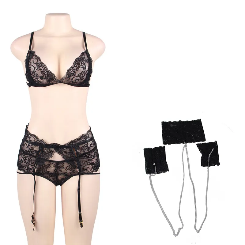Sexy Lingerie Set With Handcuffs & Lace Exotic, Transparent & Exotic For  Women R80638268w From Igetstore, $13.2