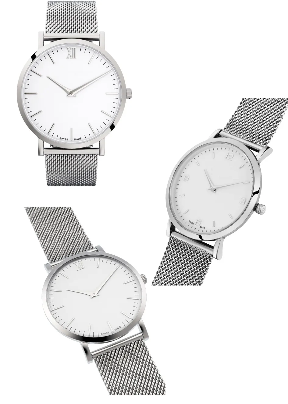 Marka mody zegarek luksusowe zegarki dla mężczyzn i kobiet słynne Montre kwarcowe zegarek ze stali nierdzewnej Paski sportowe 270R