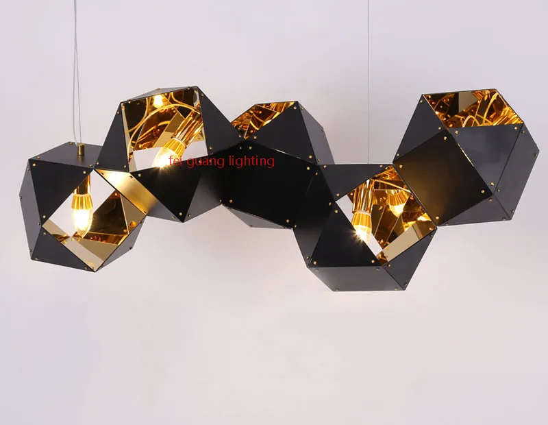 Nordic Postmodern Metal Multi Head Lighting Lighting Villa Club Loft مصممة قلادة مصابيح Decoracion Salon خمر Hanglamp 110-2243W