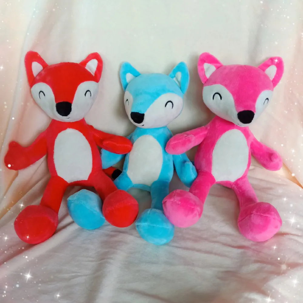 Söt Fox Soft Plush Dolls Education Toy 12quot30cm bedårande fyllda djurkuddkins för baby barn födelsedagxmas gåva9689444