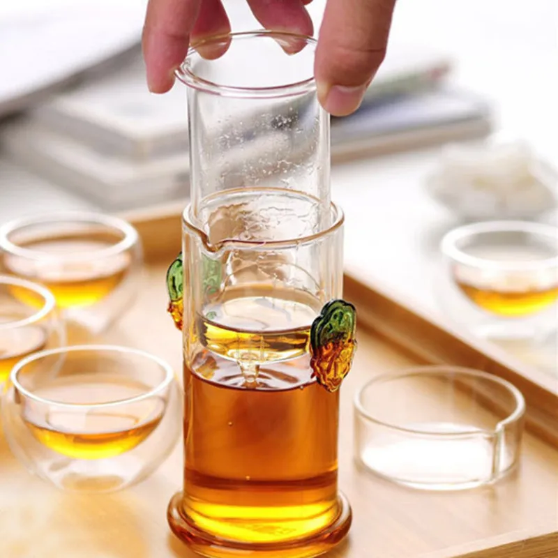 Glas-Teekanne mit Filter, klare hitzebeständige Borosilikat-Teekanne, hitzebeständige Teekannen für Puer-Blumentee, Promotion291r