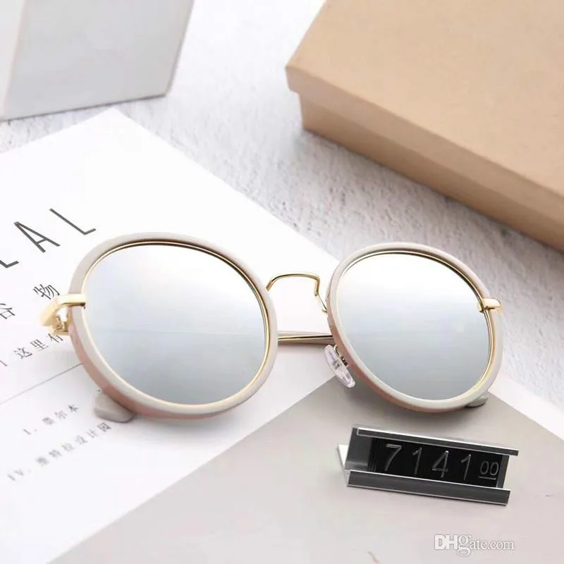 7141 gorące okulary przeciwsłoneczne damskie marka projektant męskie okulary przeciwsłoneczne powłoka óculos moda Retro gafas de sol markowe okulary przeciwsłoneczne