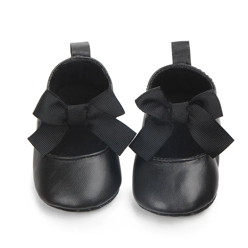 Pasgeboren Baby Meisjes Schoenen Babyschoenen Big Bow Dance Ball Shoe Infant Soft Sole First Walker Shoes