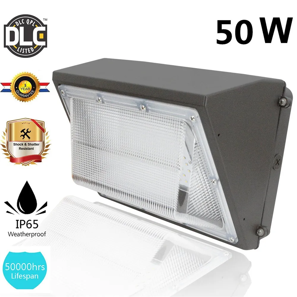 Stock In US + LED Wall Pack Light 12W 20W 30W 35W 50W 80W 100W 120W 150W outdoor Wall Mount LED garden lamp AC90-277V