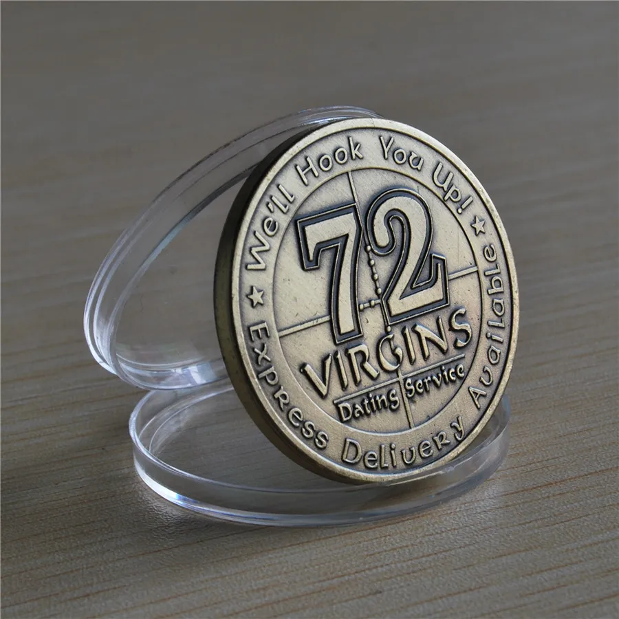 Sプロモーションロット新しいUSMC U S Marine Corps 72 Virgins Bronze Antique Challenge Coin204m