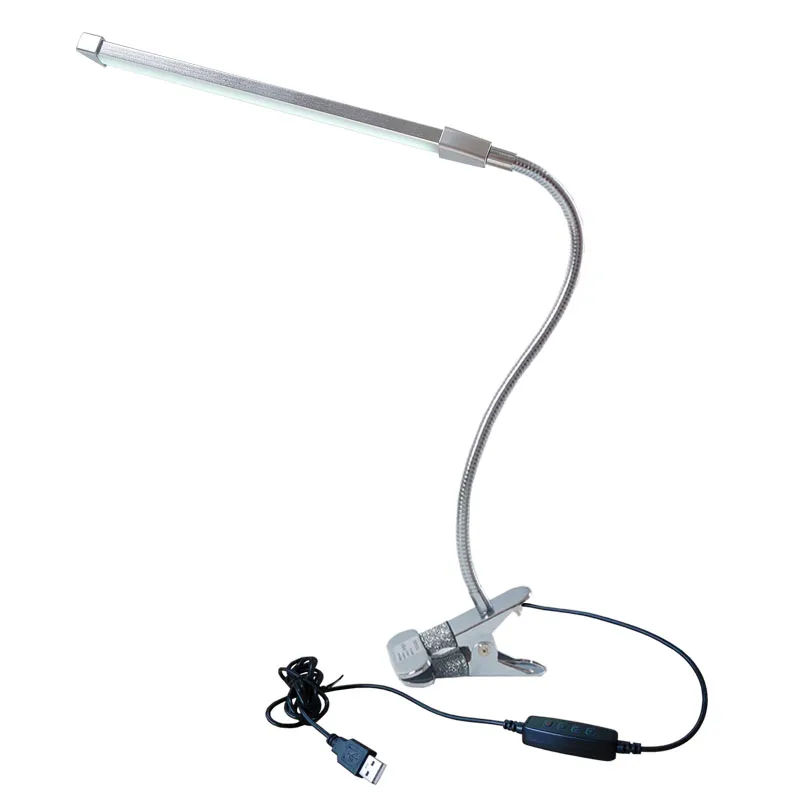 클램프와 usb 충전 포트와 책상 램프 클램프와 유연한 책상 램프 주도 6-8W 높은 루멘 8 단계 Dimmable 3 색 램프