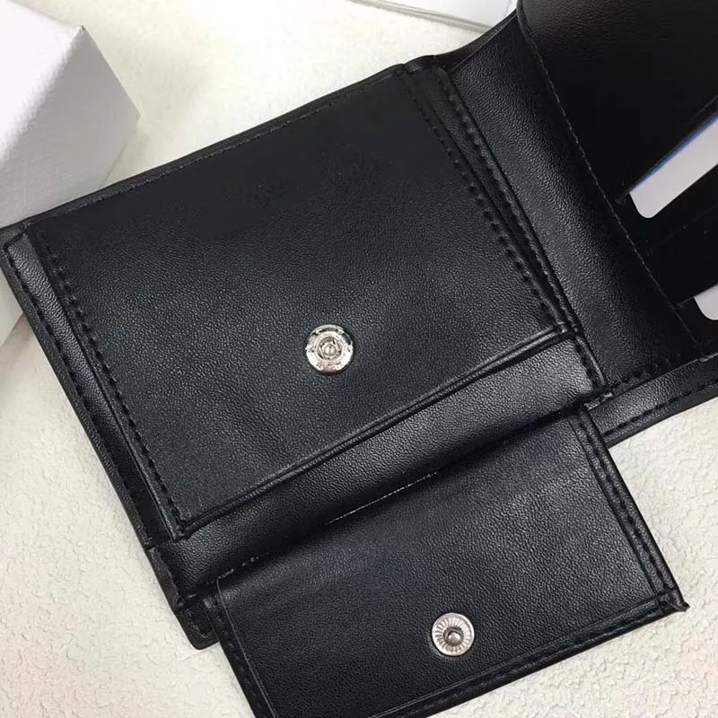 Código 276 carteiras masculinas de couro genuíno carteira curta com porta-cartões de bolso de moedas de alta qualidade 284m
