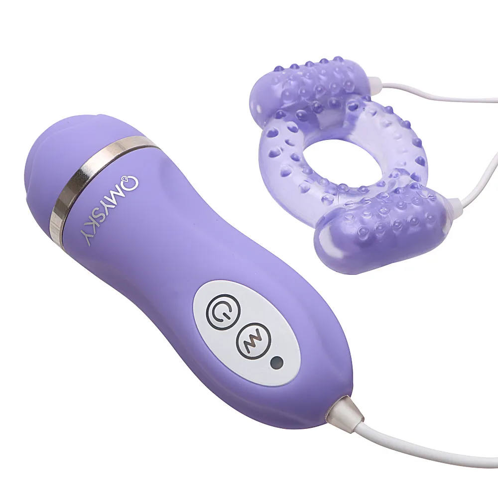 IKOKY Vibrateur Pénis Anneau Saut Oeuf Sex Toys Pour Hommes Stimulateur De Pénis avec Télécommande Anneau Persistant Masturbation Masculine Y18103005