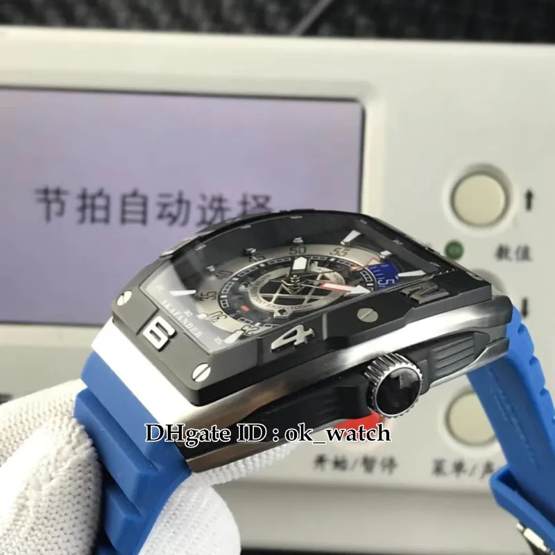 НОВЫЕ автоматические мужские часы SKF 46 DV SC DT Miyota SKAFANDER с синим резиновым ремешком, высококачественные дешевые мужские спортивные часы2944