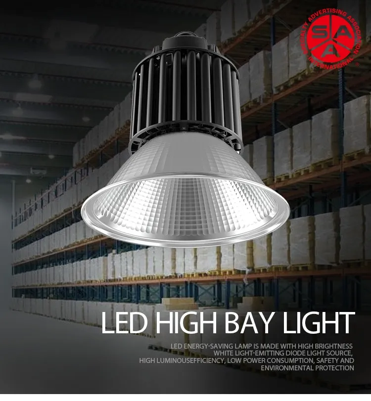 Led High Bay Light 100W 150W 200W LED Industrial Lamp Stadium Workshop Light Warehouse Factory Garage Lighting