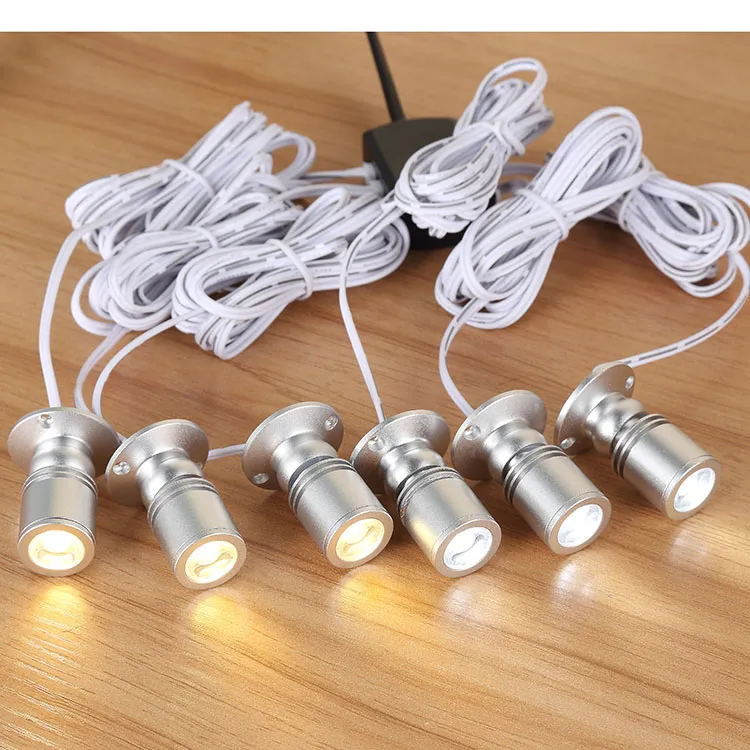 Series Connection 6-10W Mini LED Spotlight Small LED Lamp For Showcase Display Case Lamp Group Easy Installation342p