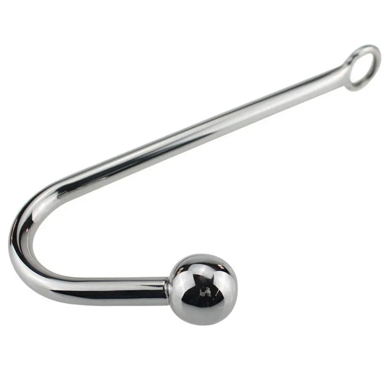 Stainless steel anal hook metal butt plug with ball anal plug anal dilator gay sex toys for men and women adult games 2