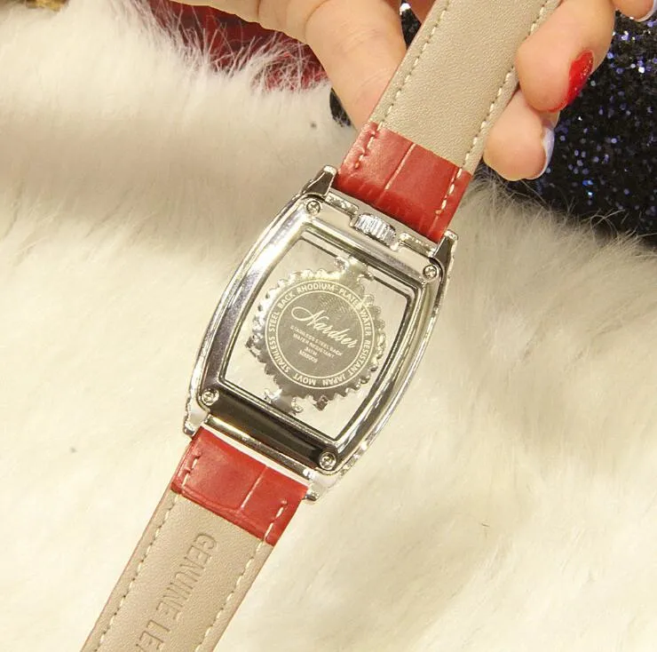 new authentic ladies watch diamondencrusted leather belt quartz waterproof personality fashion tide female watch2264