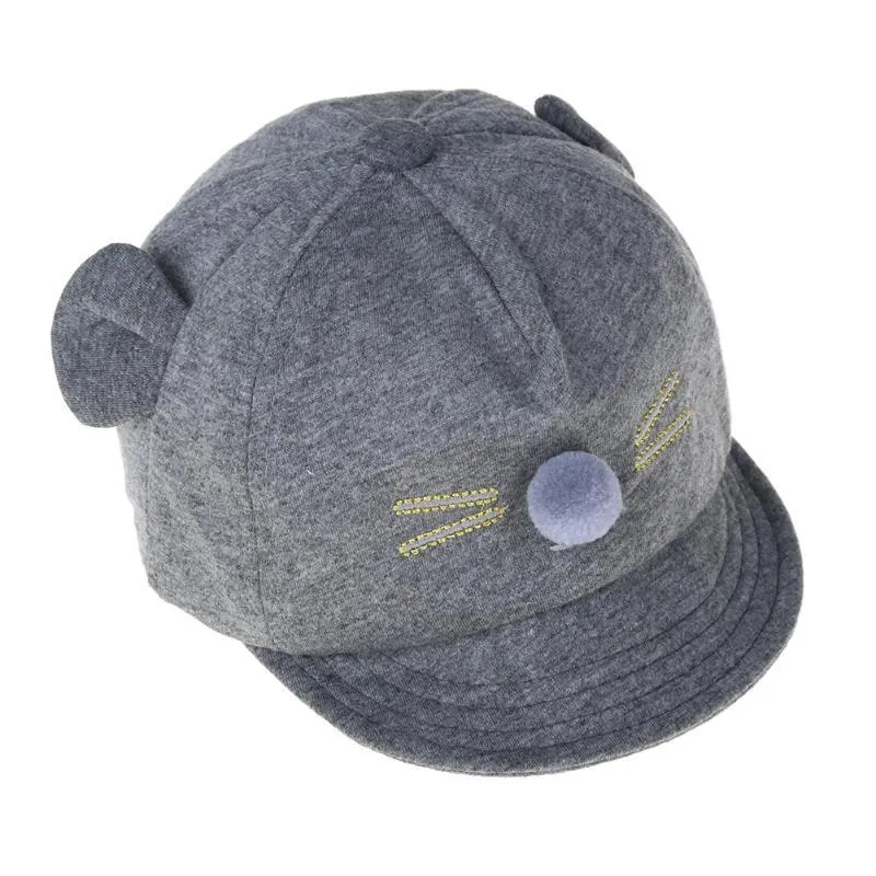 Cartoon Cat Design Baby Cute Cotton Boys Girls Summer Sun Hat Spring Autumn Peaked Cap / 