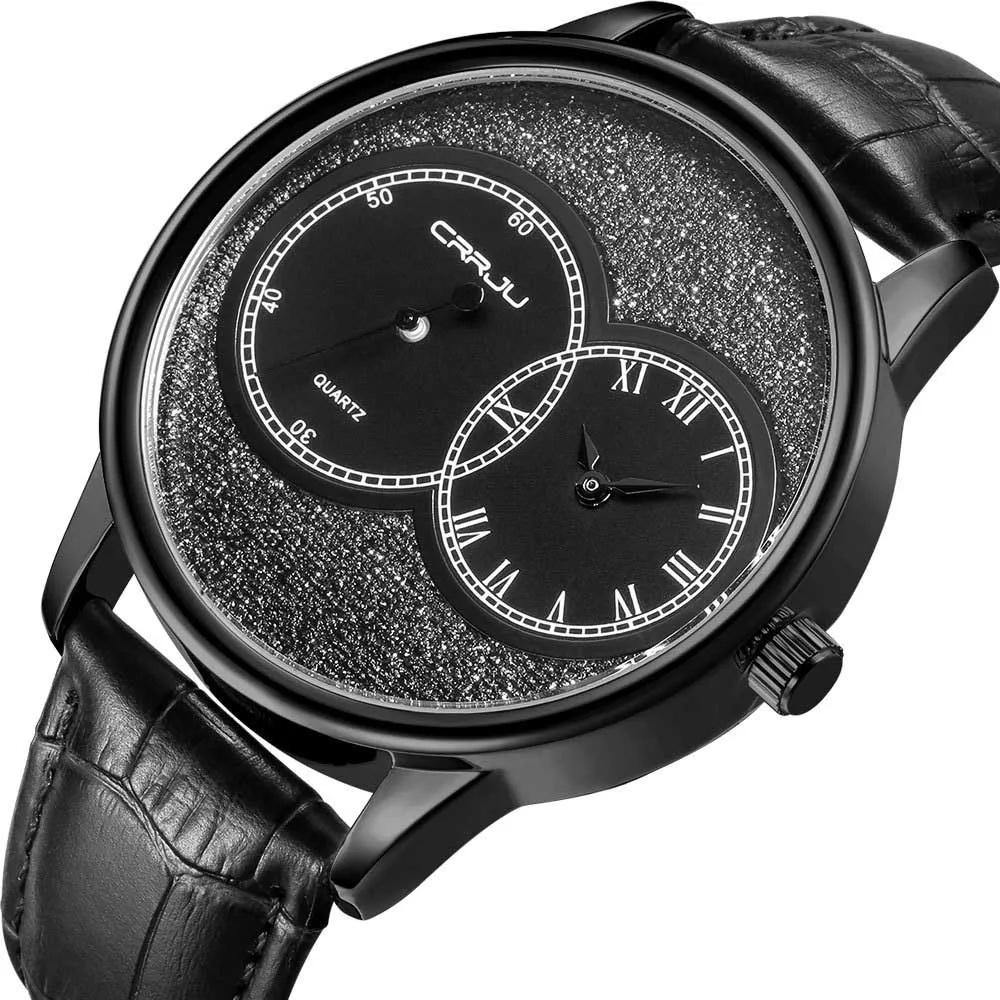 Original Men Brand Business Watches Luxury Fashion Watch Slim design male Military Two needle Quartz Wristwatch leather clock wate272t
