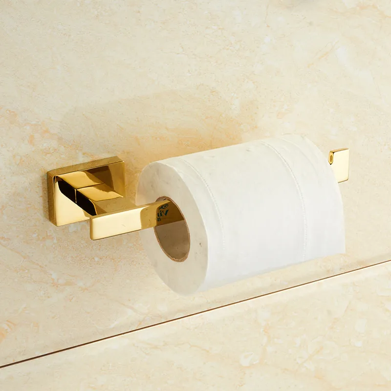 Gold Toilet Paper Holder European Creative Vintage Tissue Roll Holder Solid Brass Bathroom Accessories Products