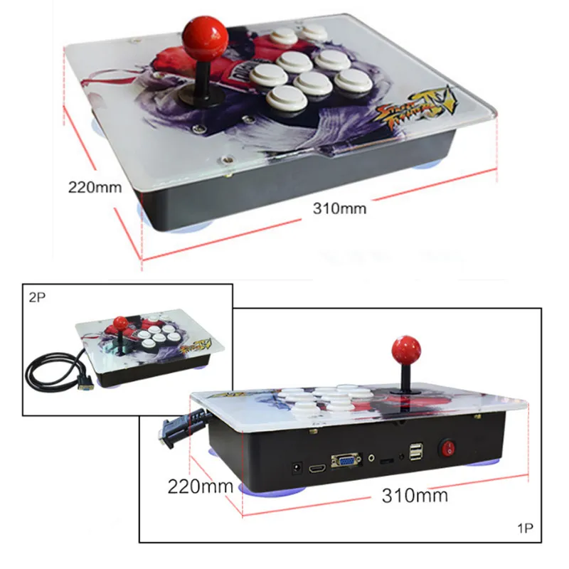 Hot pandora 5S Can Store 1299 1388 game Home Arcade Game Console combination control for TV & Monitor Support VGA Output