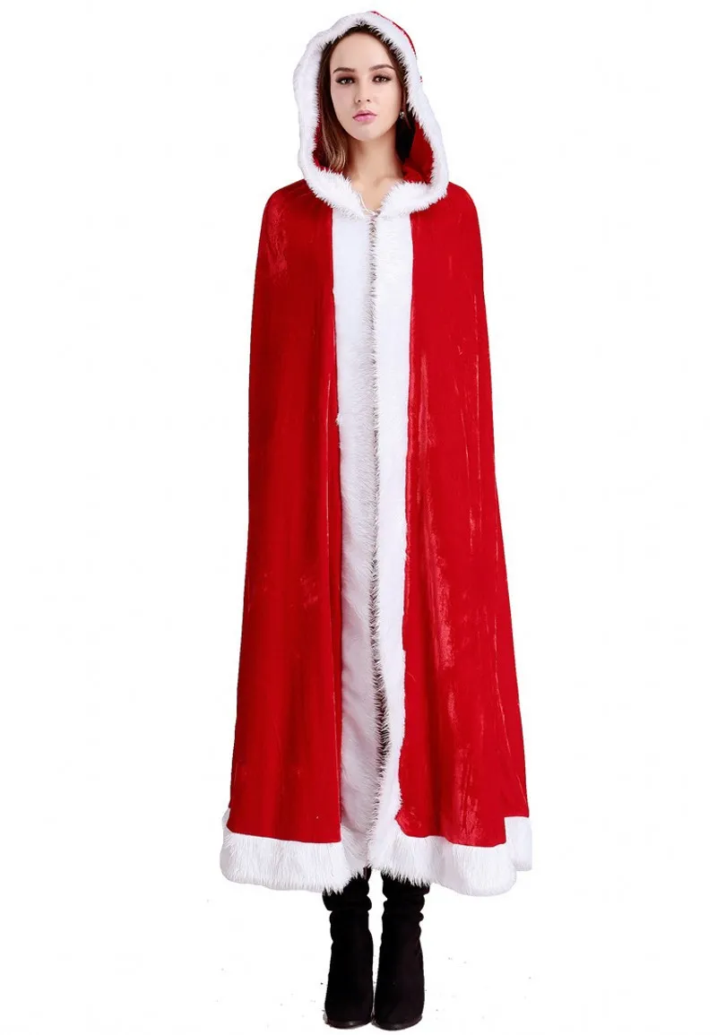 Mulheres crianças capa trajes de halloween roupas de natal vermelho sexy capa com capuz acessórios traje cosplay286a