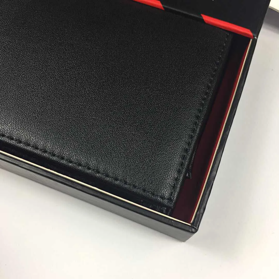 2018 Genuine Leather Men Wallets Designer Mens Wallet Short Purse With Coin Pocket Card Holders Case High Quality302v