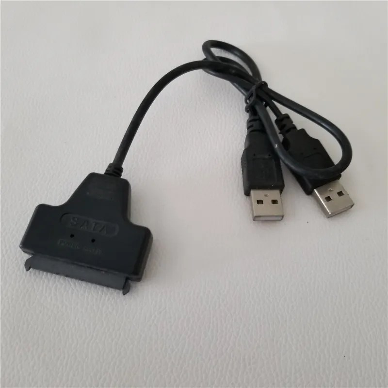 Cable adaptador SATA 7, 15 pines, 22 pines a USB 3,1 Dual, Cable de conexión de disco de estado sólido de unidad fácil para disco duro SSD de 2,5 ''y 3,5''